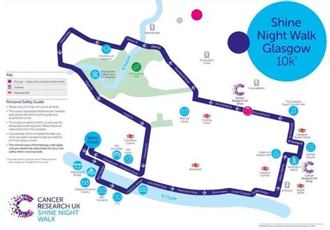 Glasgow Shine Night Walk .